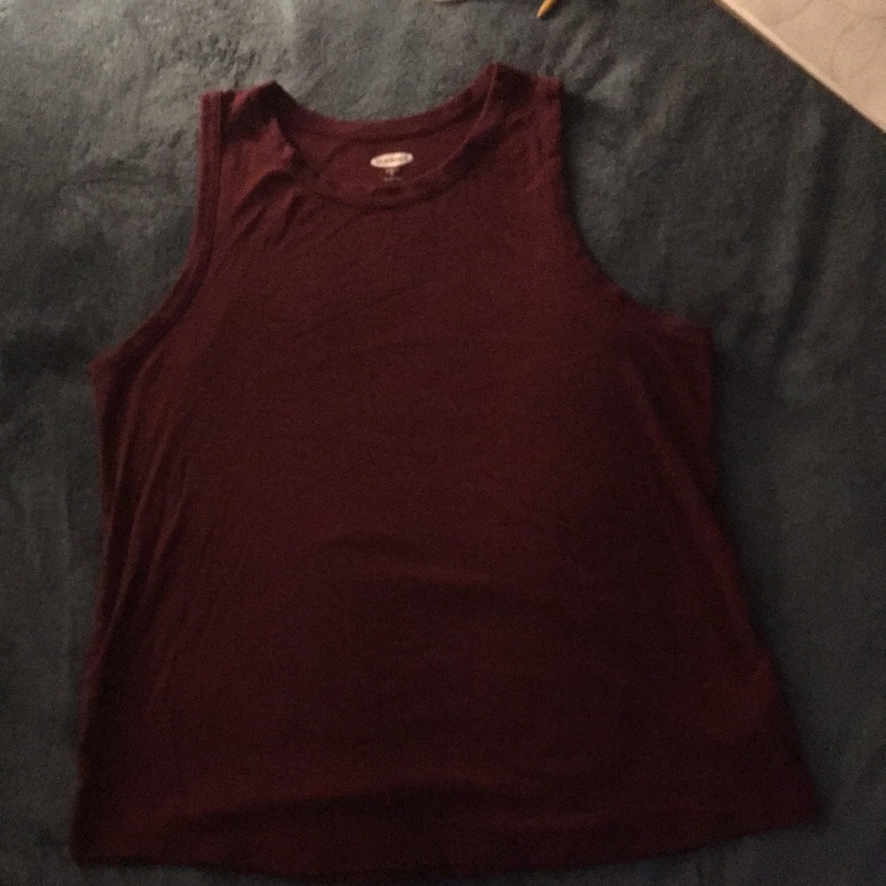Old Navy Maroon SlimFit Tanktop XL